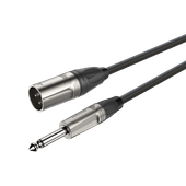 Roxtone Kabel audio 1m Jack 6.3mm Mono, XLR 3-pin męski DMXJ250L1