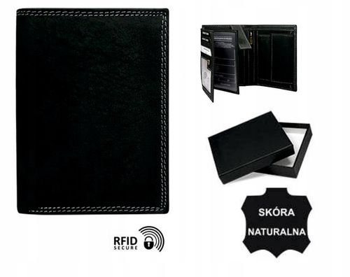 Eleganki męski portfel 100% SKÓRA dla strażaka na Arena.pl