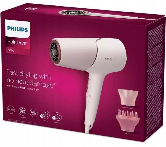 MOCNA SUSZARKA DO WŁOSÓW PHILIPS Z JONIZACJĄ BHD53000 zdjęcie 7