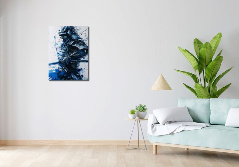 Obraz 50x70cm Samuraj w Błękicie zdjęcie 2