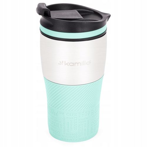 KUBEK TERMICZNY stalowy TERMOS do kawy herbaty szczelny KAMILLE 320ml na Arena.pl