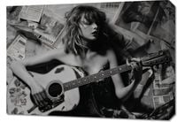 Obraz 70x50cm Młoda Gitarzystka