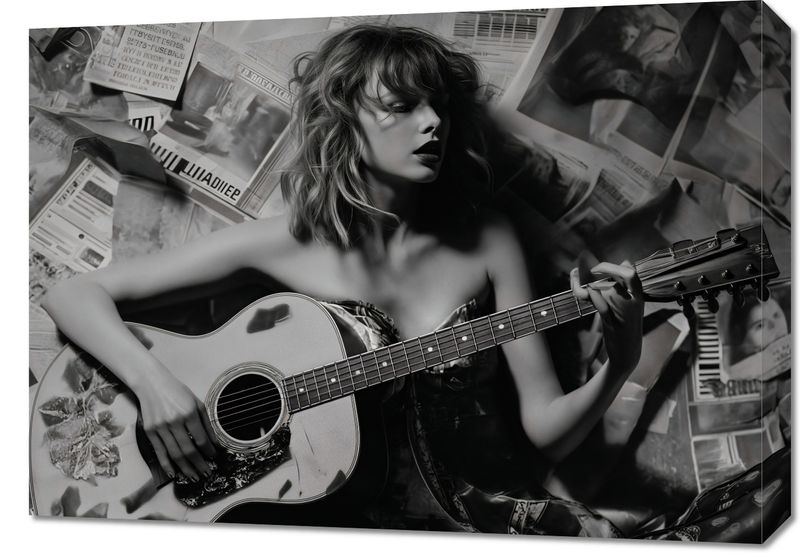 Obraz 70x50cm Młoda Gitarzystka zdjęcie 1