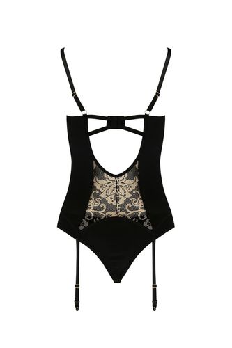 bielizna-victoria corset black s/m - casmir na Arena.pl