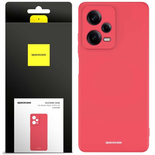 Spacecase Silicone Case Redmi Note 12 Pro 5G Red na Arena.pl