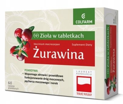 COLFARM ŻURAWINA 60TABLETEK na Arena.pl