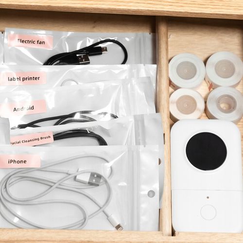 Mini drukarka Phomemo D30 etykiet samoprzylepnych taśma naklejki bluetooth na Arena.pl