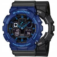 ZESTAW G-SHOCK GA-100-1A2ER NIEBIESKI CZARNY