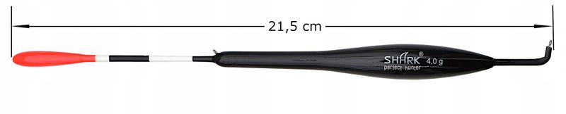 SPŁAWIK PRZELOTOWY boczny Z BALSY 4,0 g/ 21,5 cm SHARK zdjęcie 2