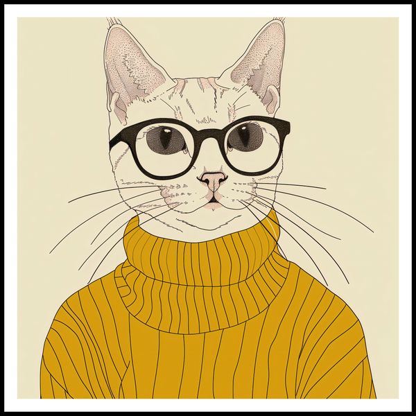 Plakat 90x90cm Intelektualista zdjęcie 3