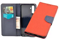 Etui portfel Fancy Case do Samsung Galaxy A13 5G / A04s czerwony