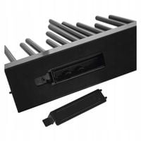 Świecznik świateczny czarny 20 LED 27 cm 3x AA ciepła biel IP20 timer EMOS