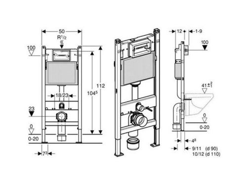 Stelaż podtynkowy do toalety Geberit Duofix Basic na Arena.pl