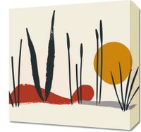 Obraz 40x40cm Trzcina przy Zachodzie