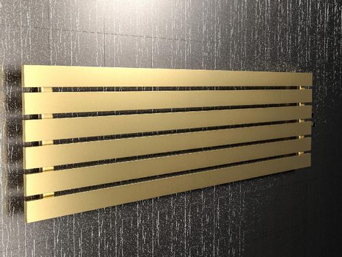 Grzejnik pokojowy poziomy BELLOSLIM 45x120 złoty na Arena.pl