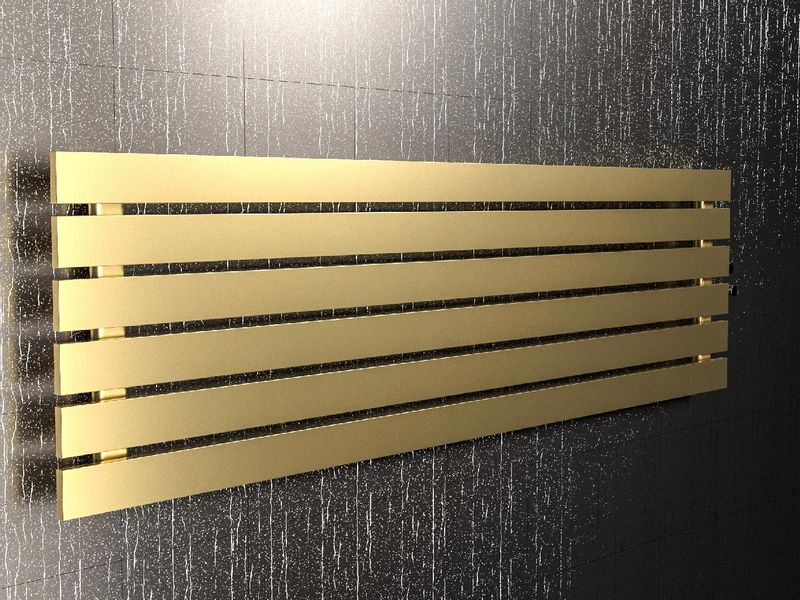 Grzejnik pokojowy poziomy BELLOSLIM 45x120 złoty zdjęcie 4