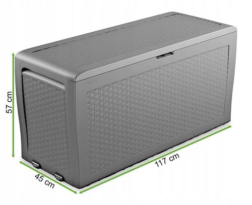 Skrzynia Ogrodowa SAMOA RATTAN Keter Schowek na Balkon Taras 270L na Arena.pl