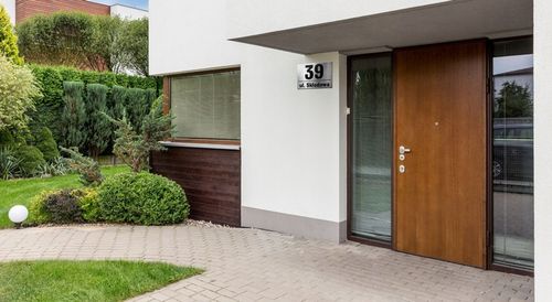 Tabliczka z numerem na dom tablica adresowa aluminiowa numer domu na Arena.pl