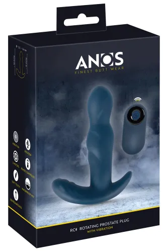 anos rc rotating prostate plug niebieski - silikonowy masażer z pilotem na Arena.pl