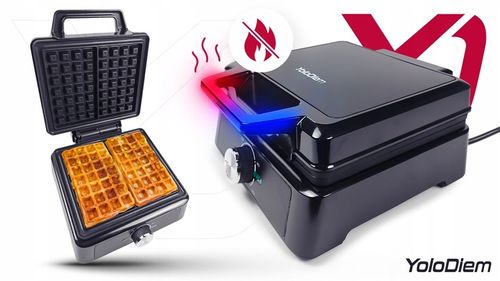 GOFROWNICA 2300W 2 DUŻE GOFRY REGULACJA CHRUPKOŚCI NIEPRZYWIERAJĄCA na Arena.pl