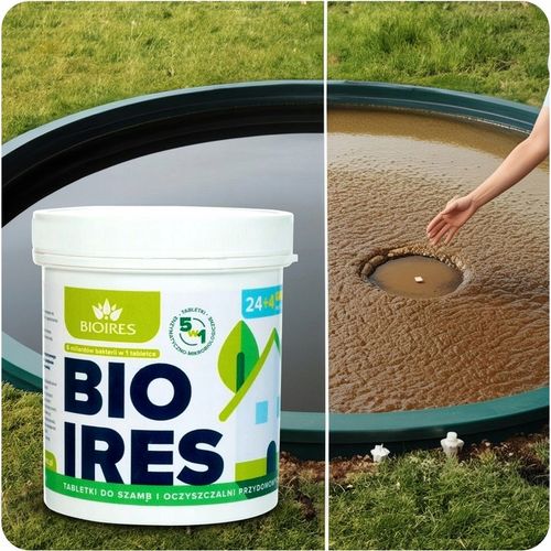 TABLETKI BAKTERIE DO SZAMBA OCZYSZCZALNI BIOIRES TABS PREPARAT NA ROK na Arena.pl