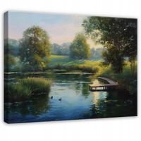 Obraz Na Płótnie Do Sypialni Salonu Jezioro 60x40