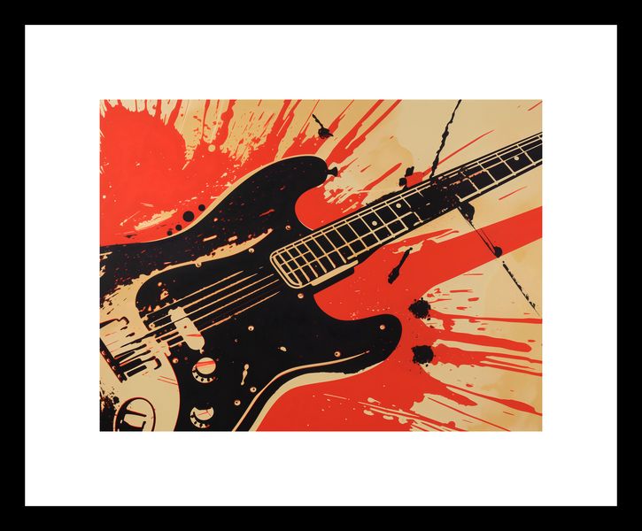 Plakat 20x15cm Gitara Elektryczna zdjęcie 3
