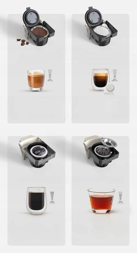 HiBREW H1B 6w1 Ekspres Do Kawy Do DG NS Kcup ESE Pods Mielona Luźna na Arena.pl