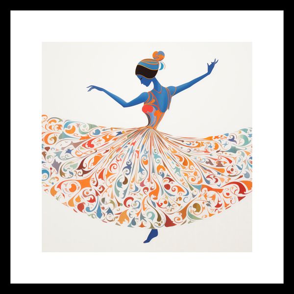 Plakat 30x30cm Wirująca Balerina zdjęcie 3