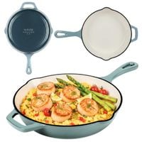 emaliowana patelnia żeliwna 26cm hage sea salt