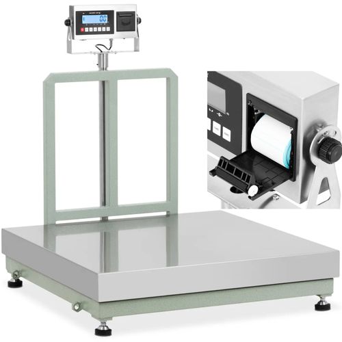 Waga platformowa z drukarką etykiet LCD 100 x 100 cm 800 kg / 100 g na Arena.pl