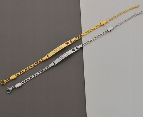 BRANSOLETKA z GRAWEREM imiona DZIECI pary kolory na Arena.pl