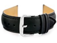 Pasek skórzany do zegarka W94 - czarny - 12mm