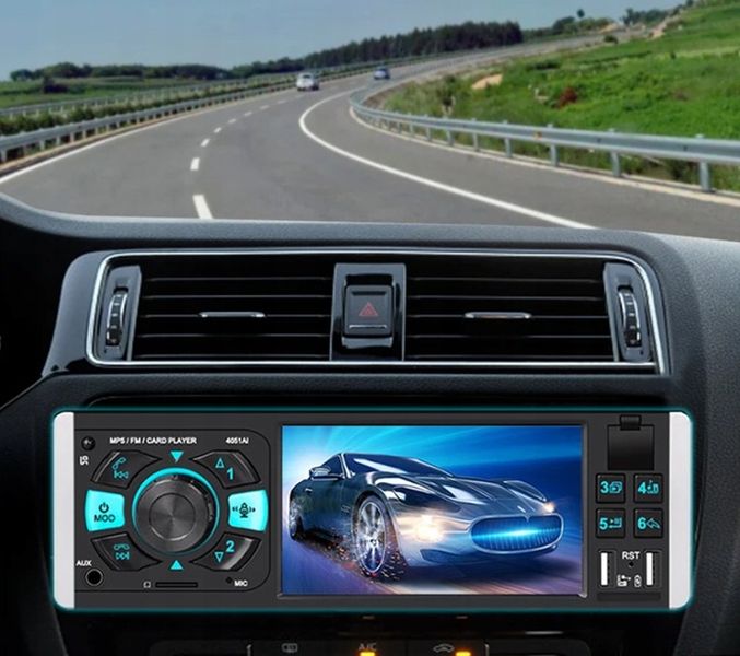 Radio Samochodowe 1DIN 4,1" BLUETOOTH USB AUX SD MIRROR LINK PILOT zdjęcie 7