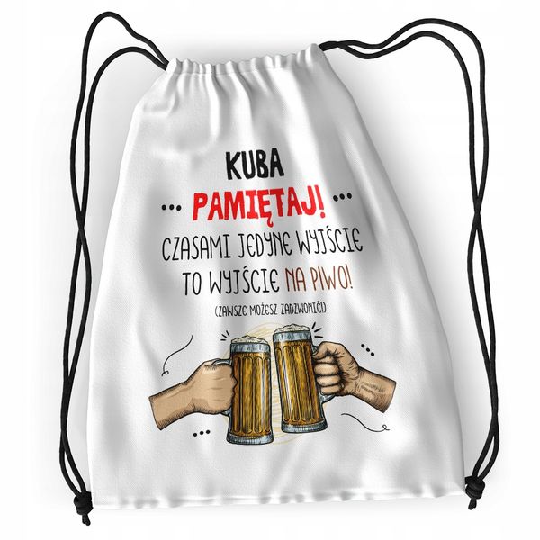 Plecak Dla Kuby Sportowy Szkolny Worek Torba Z Nadrukiem Ze Zdjęciem zdjęcie 1