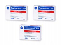MEGABOL Zestaw 3x Testosterol 250 Testosteron masa mięśniowa 30 kapsułek
