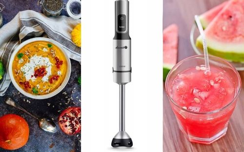 4w1 SUPER MOCNY BLENDER RĘCZNY WIELOFUNKCYJNY MIKSER TYTANOWE OSTRZA 1500W na Arena.pl