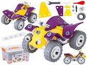 KLOCKI ELASTYCZNE, KONSTRUKCYJNE 100 EL. FORMUŁA 1, QUAD, HELIKOPTER, SAMOL