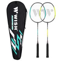 Aluminiowe rakiety badmintonowe Wish wytrzymały zestaw do treningu 308K