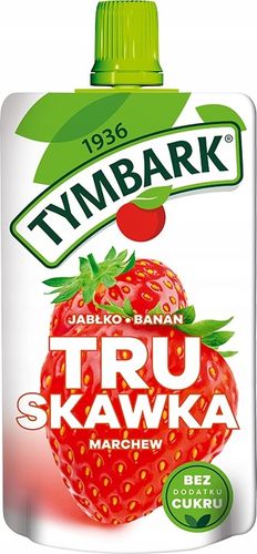 Tymbark Mus 100% truskawka jabłko banan marchew 120 g x 12 sztuk na Arena.pl