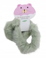 Gumka do włosów mocna elastyczna mięciutkie futerko zielony mała 2szt.