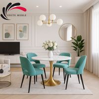 Krzesło Tapicerowane Premium KL-5 Miętowy Piano 09