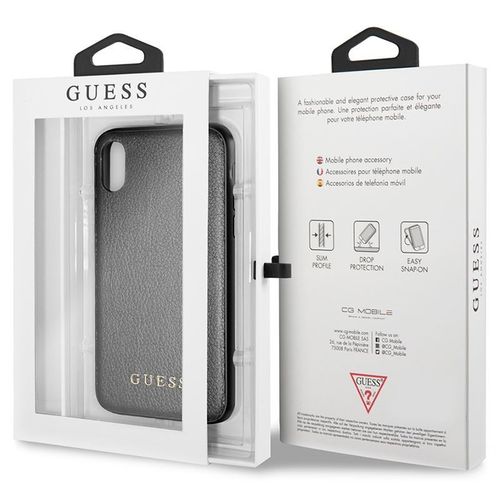 Guess Iridescent - Etui iPhone X (czarny) na Arena.pl
