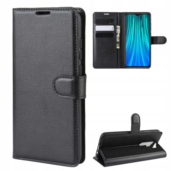 Litchi Redmi Note 8 Pro Czarny zdjęcie 7