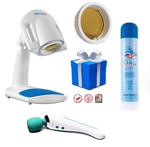 Lampa Bioptron Pro 1 z filtrem fulerenowym, statyw stołowy + Hyperon + Prezent Zepter Gratis filtr - Filtr pomarańczowy na Arena.pl