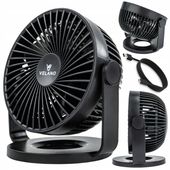 WENTYLATOR BIURKOWY AKUMULATOROWY WIATRAK BEZPRZEWODOWY STOŁOWY CICHY