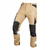 NEO SPODNIE ROBOCZE MIX&MATCH CANVAS WZMOCNIENIA BEŻOWO-CZARNE 81-350-3 L