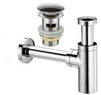 SYFON UMYWALKOWY MOSIĘŻNY + KOREK KLIK KLAK