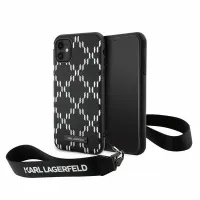 Etui Karl Lagerfeld Monogram Losange Saffiano na iPhone 11 / Xr - czarne