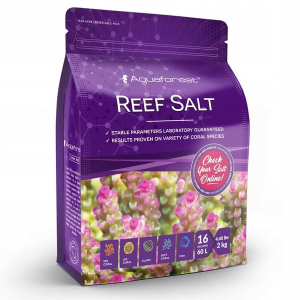 Aquaforest Reef Salt 2kg - sól morska - rafowa zdjęcie 1